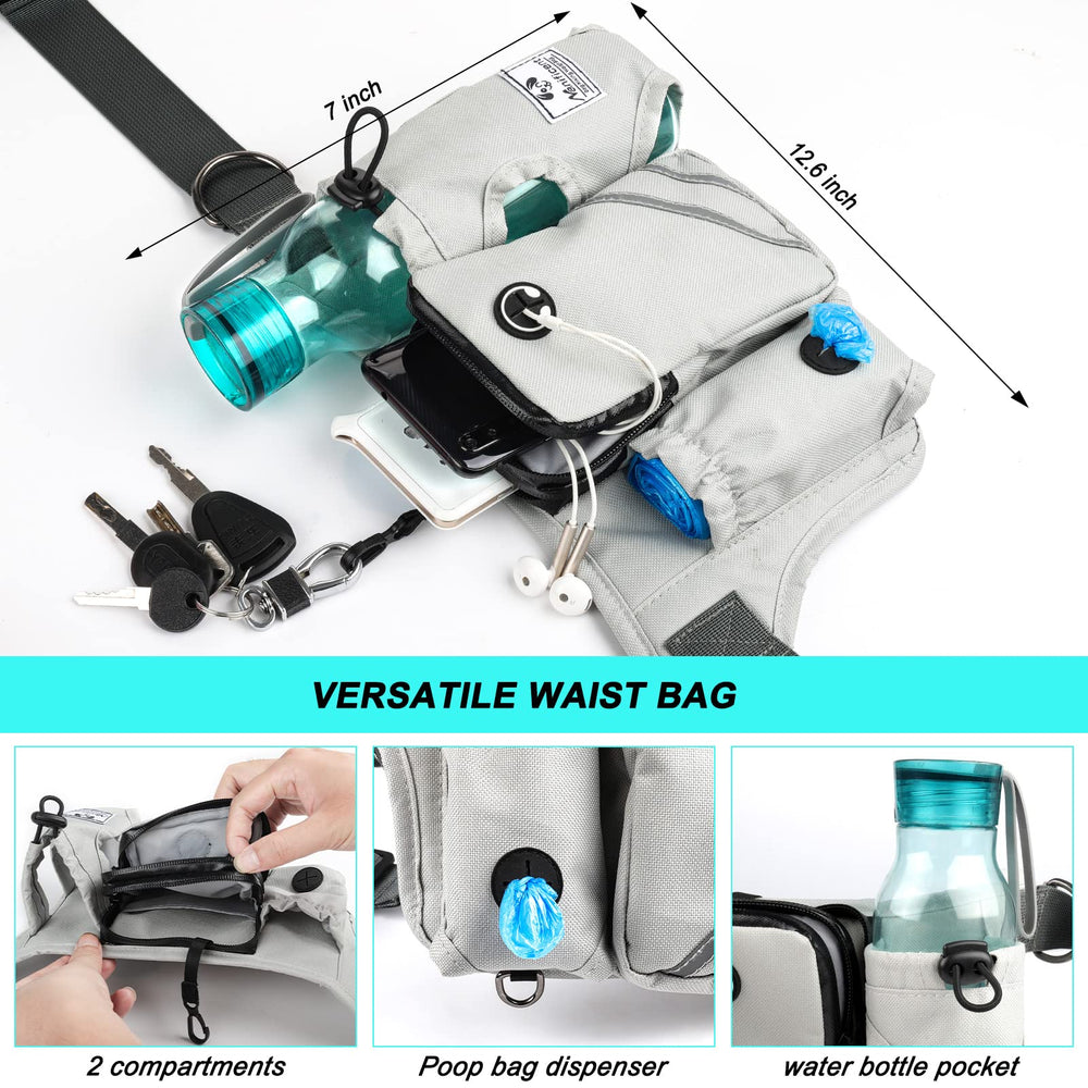 SHINE HAI leash has extra handles for quick control on trails.