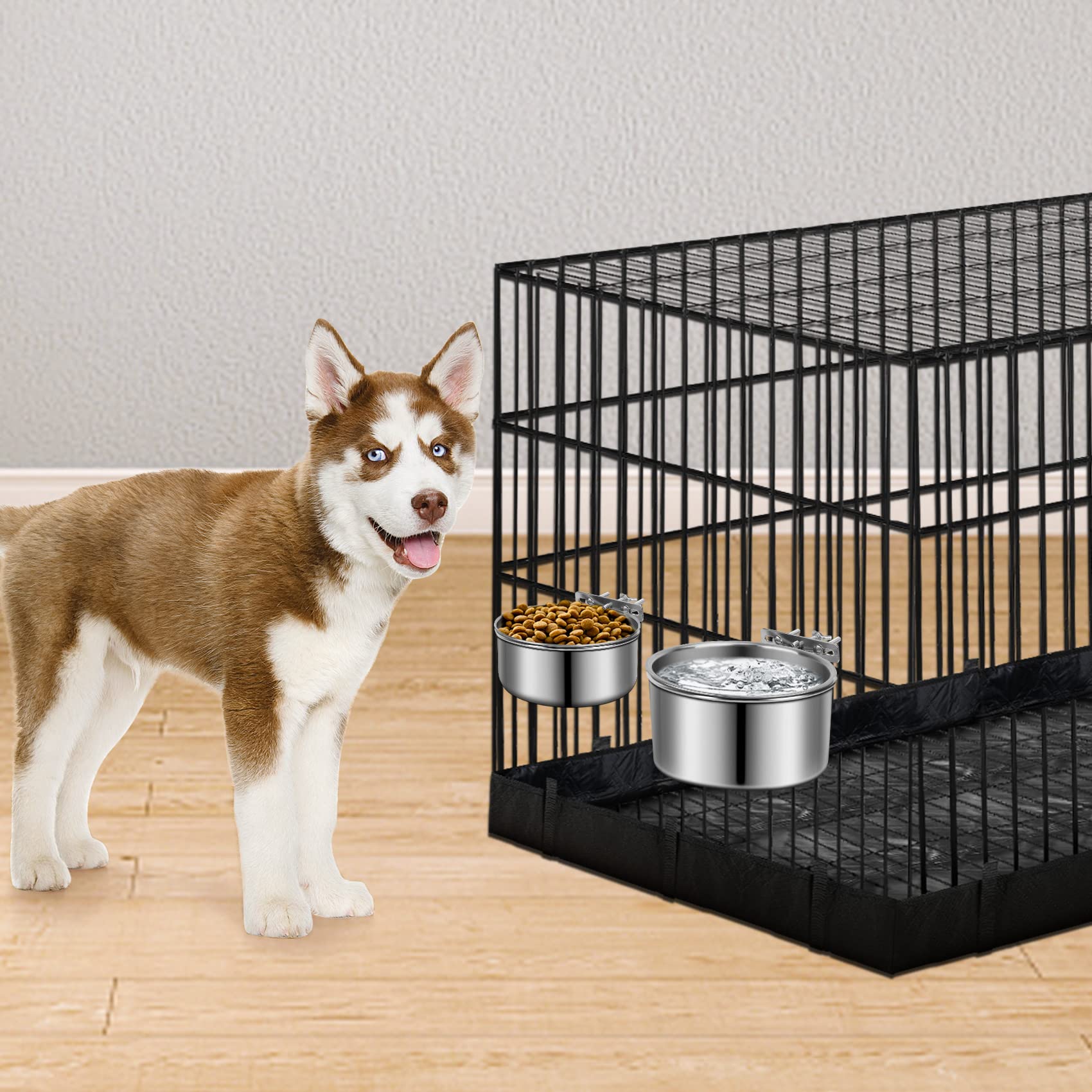 Two ShineMe bowls per set for food and water separation.