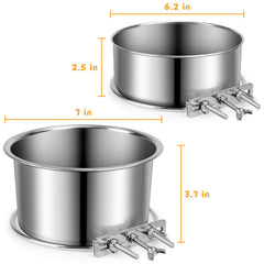 ShineMe hanging hook secures bowls in kennels.