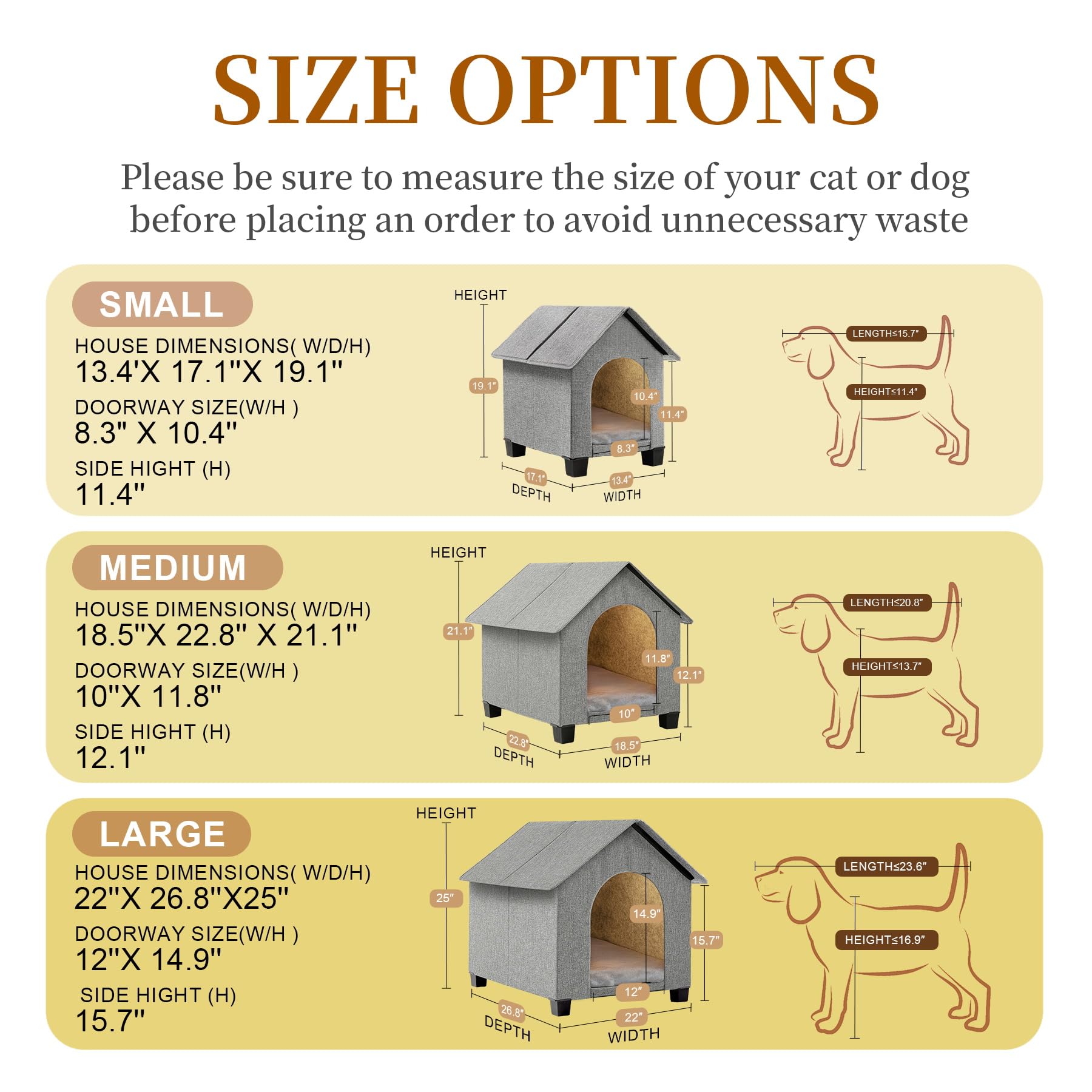 SHINEBBYS foldable dog house for easy setup and compact storage.