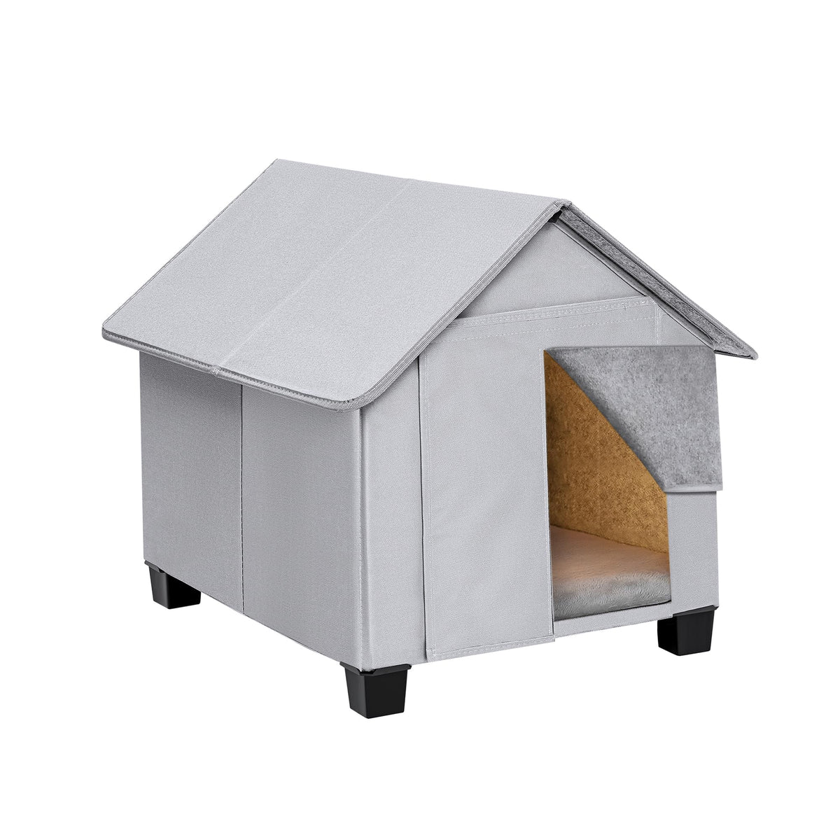 SHINEBBYS Outdoor Dog House exterior view, weatherproof shelter