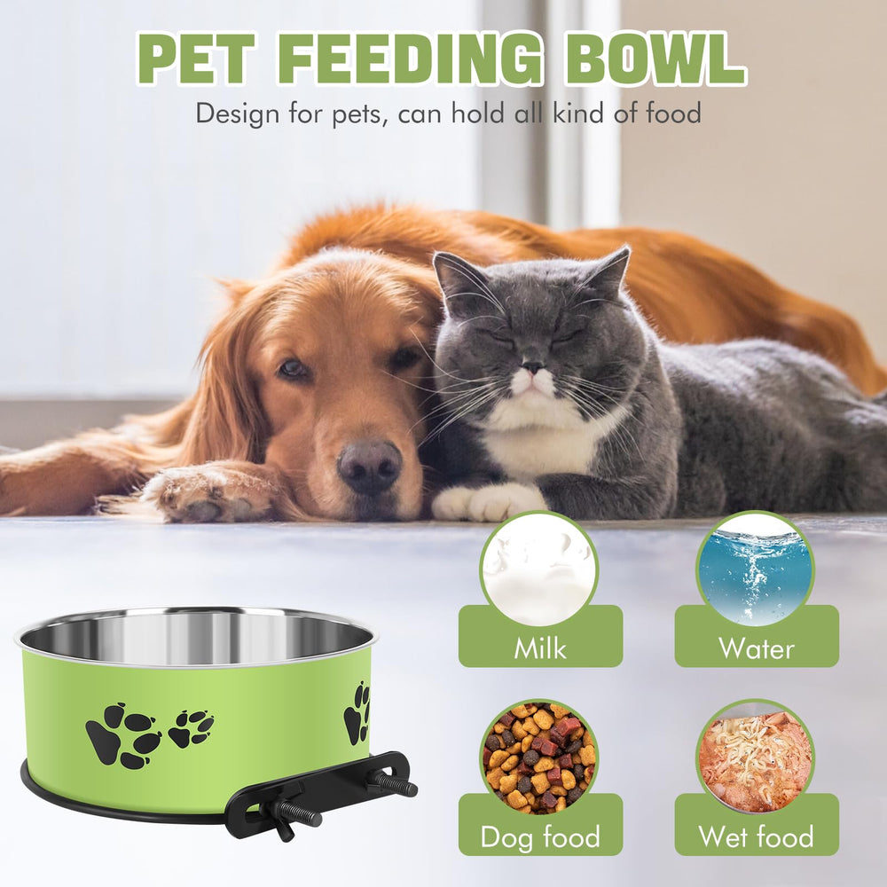 ShineMe adjustable-height bowls fit small to medium dogs comfortably.