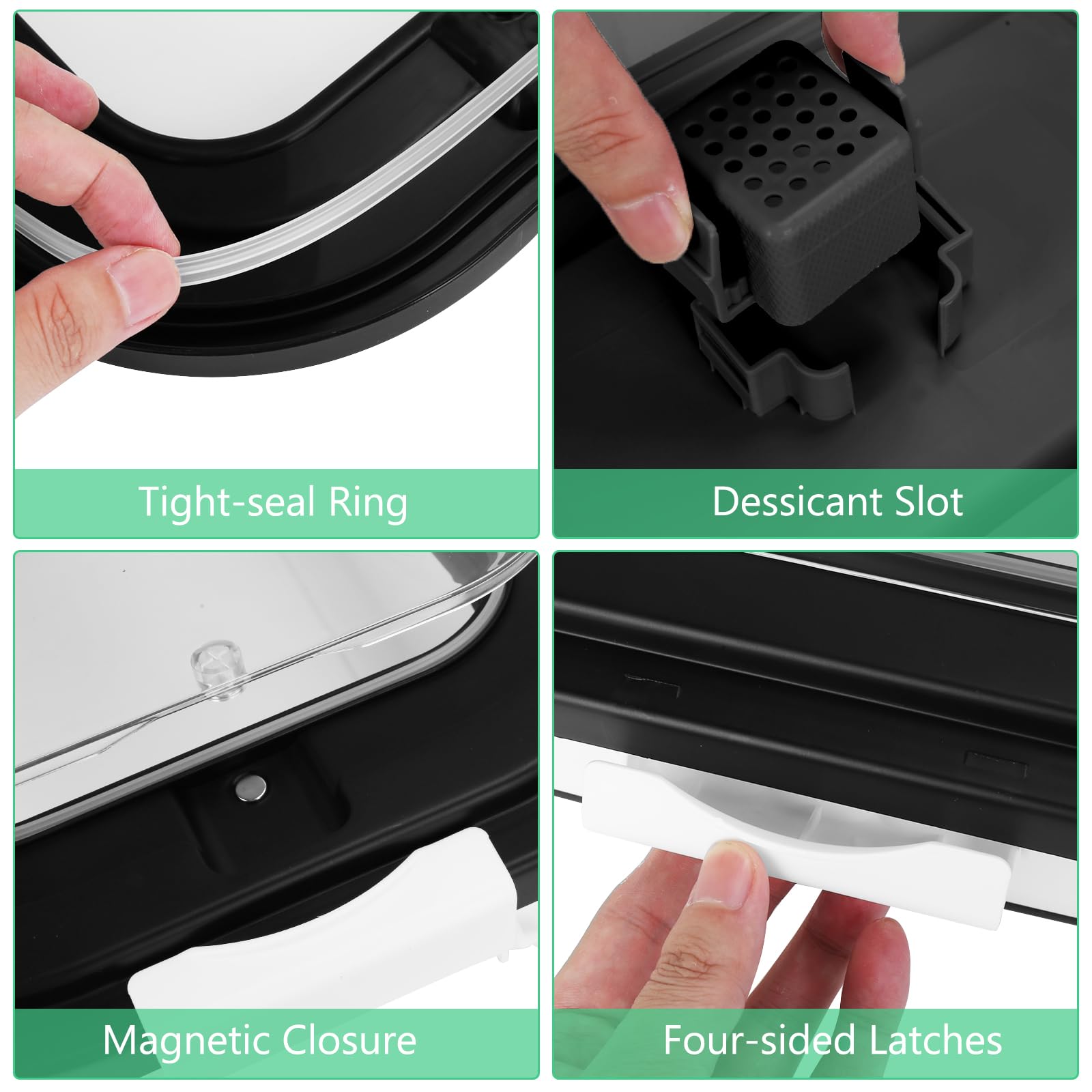 ShineMe silicone sealing ring preserves dryness and freshness.