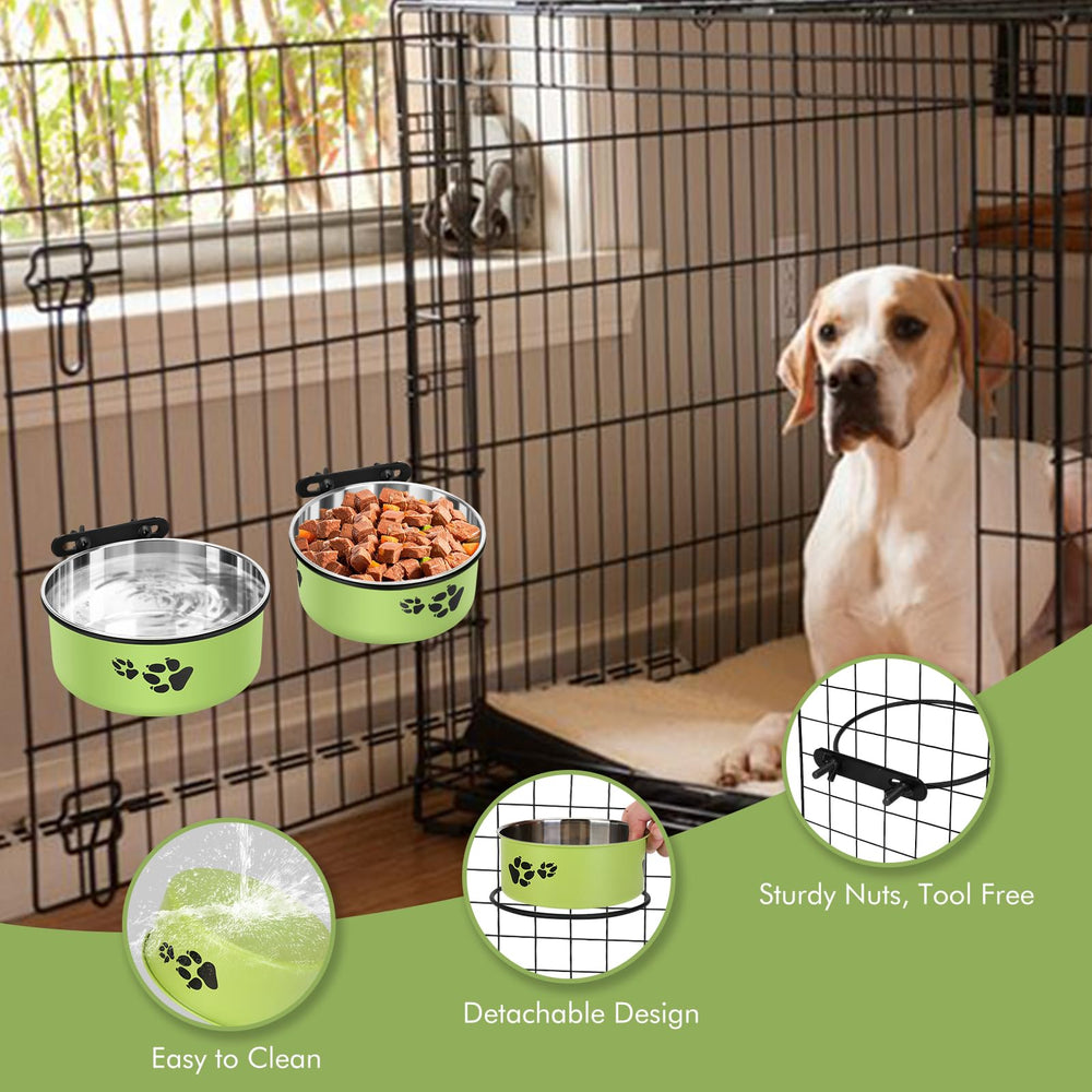 ShineMe set of two bowls provides separate food and water options.