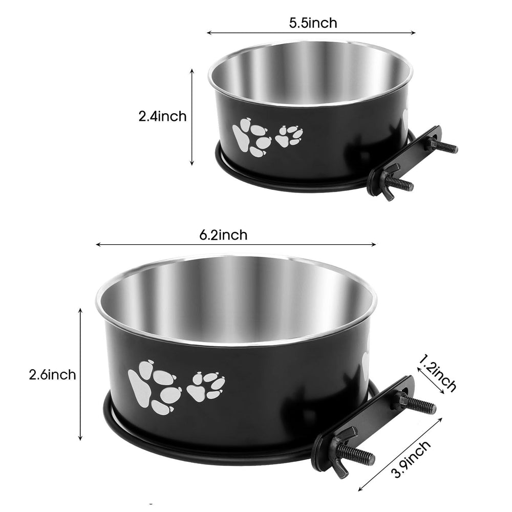 ShineMe stainless steel kennel bowl rust-resistant and durable