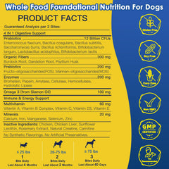 SHINEPAWS dog probiotic bites being dispensed for daily routine