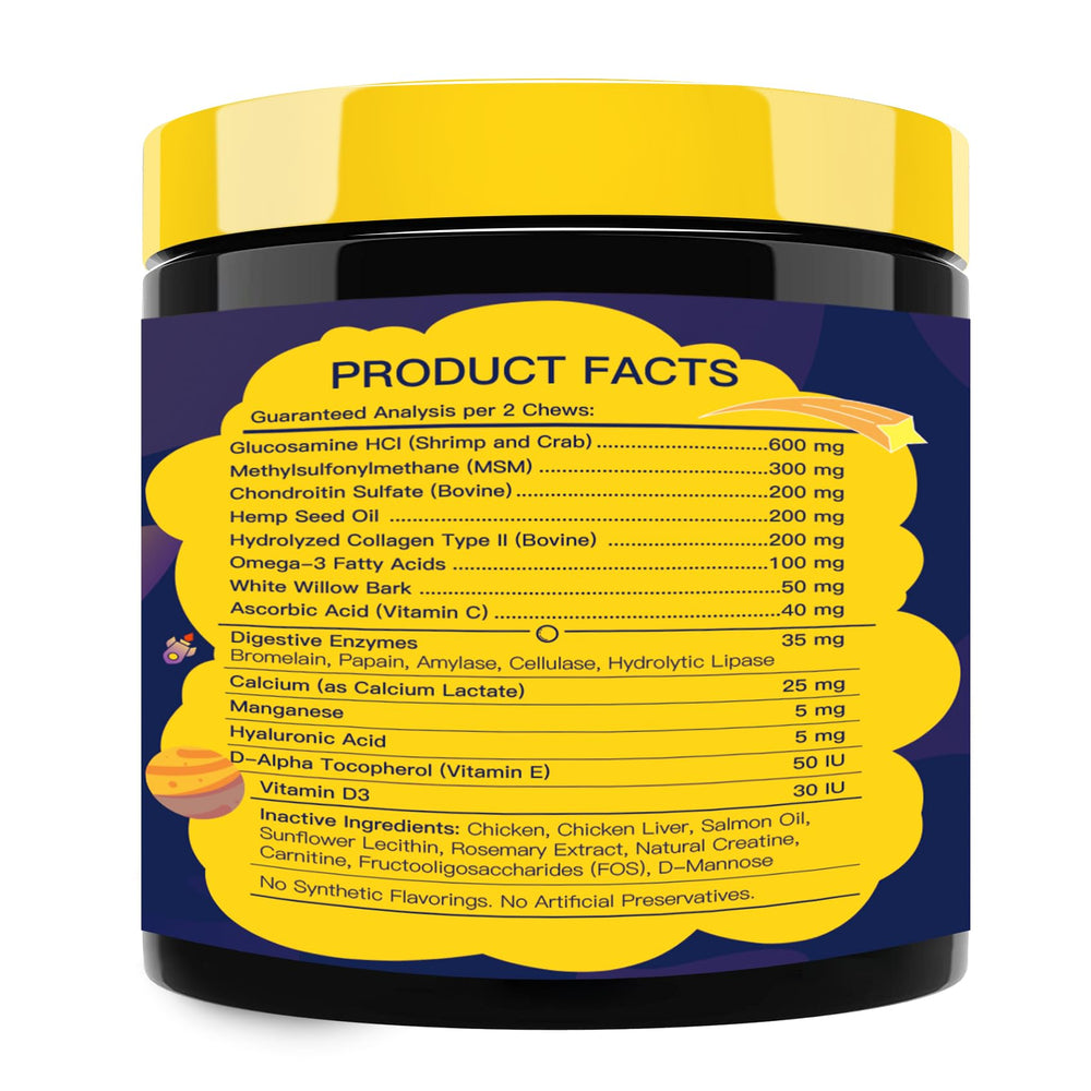 SHINEPAWS real-chicken-flavor-dog-chews offer tasty daily joint care.