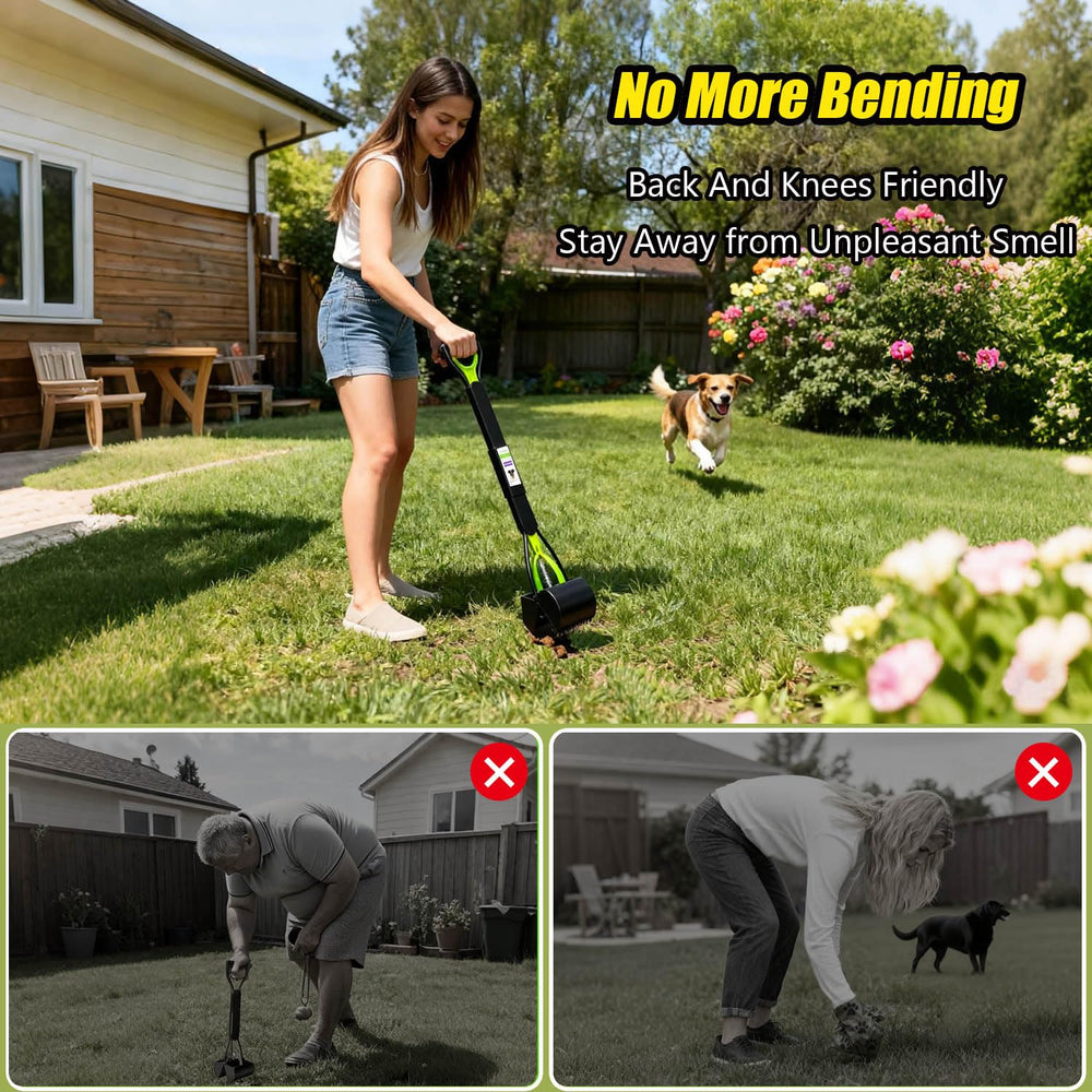 ShinyDew foldable pooper scooper stores compactly after use.