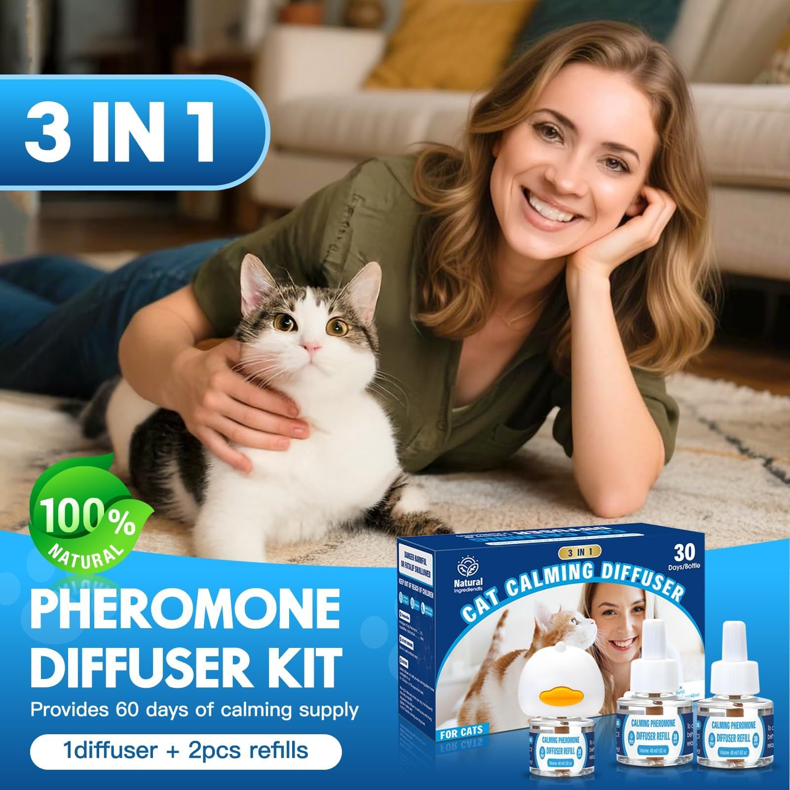 SHIUMORE 48ml refill pack A beside diffuser for continuous soothing.