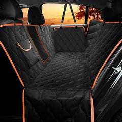 Shodu waterproof dog seat cover on back seat for clean, protected rides.