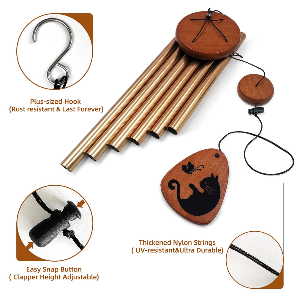 SHOW-YA wind chimes with poem card enhancing remembrance gesture