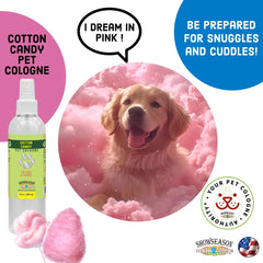 Showseason Cotton Candy label close-up highlighting brand and scent notes.