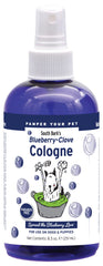 Showseason South Bark's Blueberry Clove dog cologne bottle delivers lasting freshness.