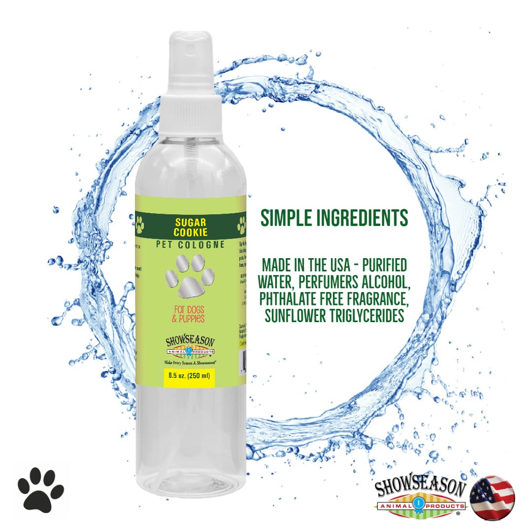 Showseason Sugar Cookie Dog Cologne eco packaging promotes sustainability and recycling.
