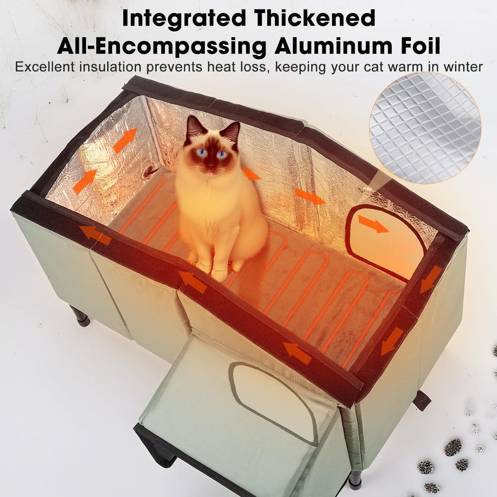 SHU UFANRO elevated base keeps cats off cold ground