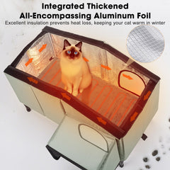 SHU UFANRO elevated base keeps cats off cold ground