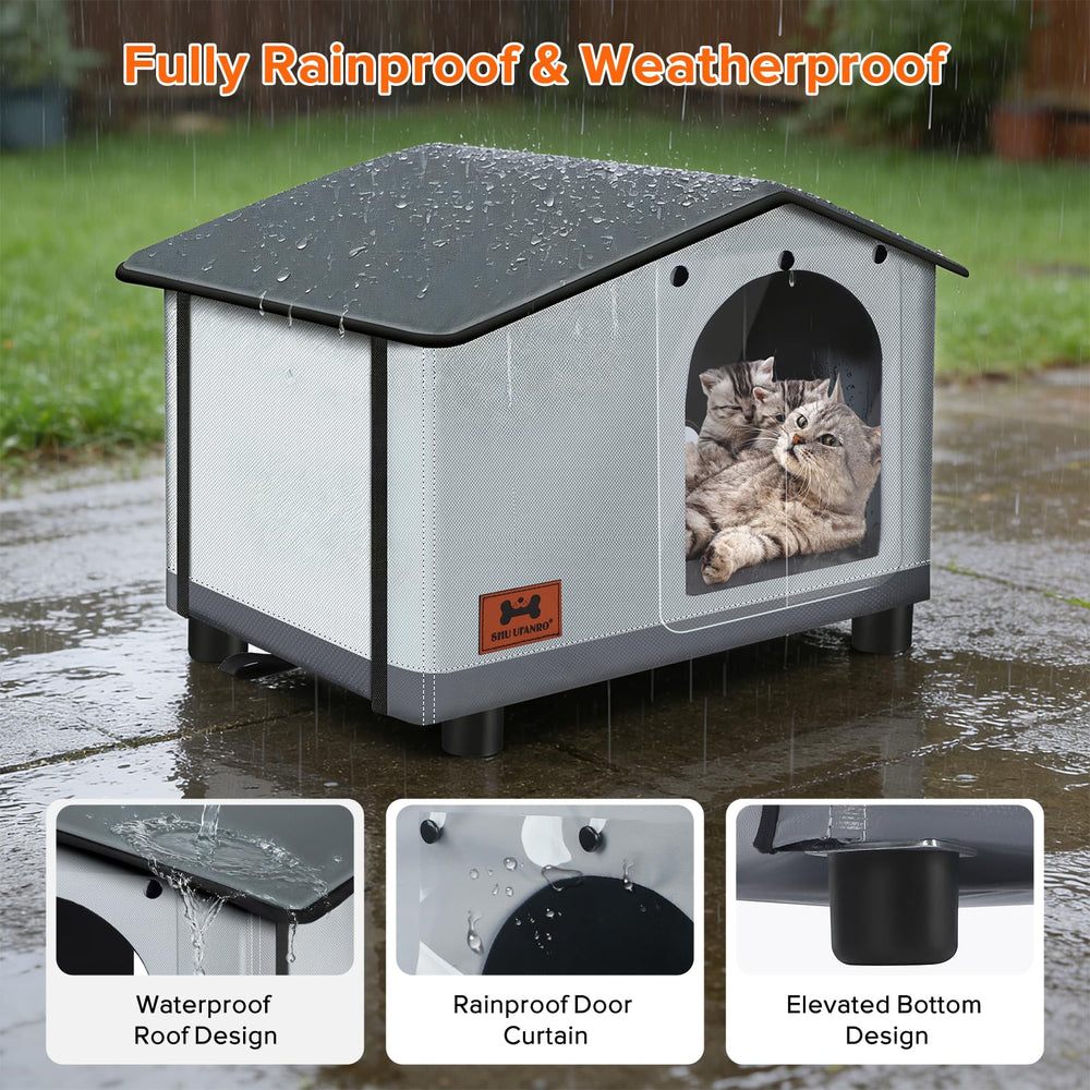 SHU UFANRO outdoor cat house insulated body preserves warmth