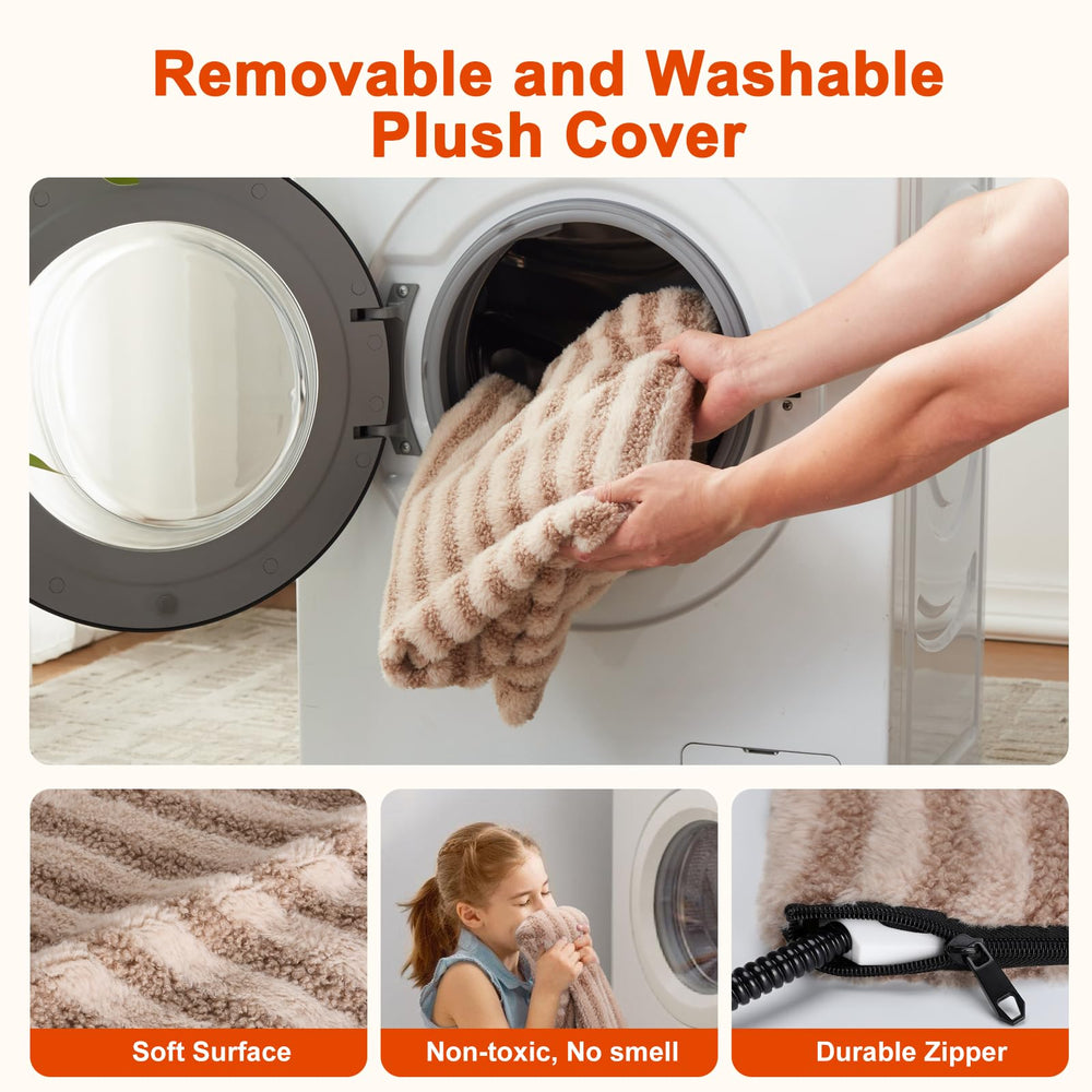 SHU UFANRO pet heating pad in use on a cozy surface.
