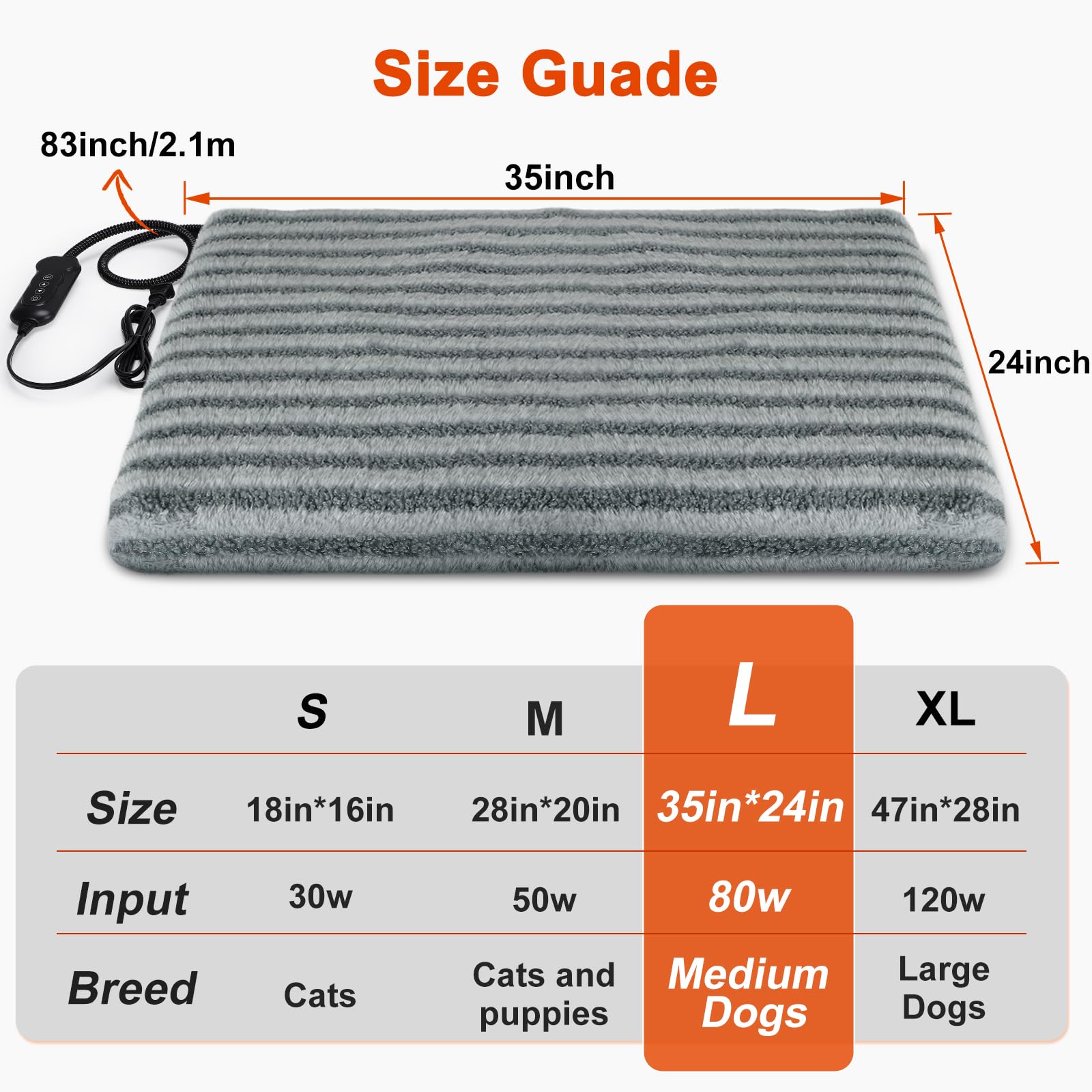 Removable washable cover keeps the surface soft and clean.