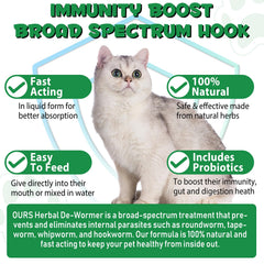 Shuangjia herbal cleanse drops offer gentle cleansing for cats.