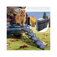 SHUNLONG dog ramp car 60-inch length extended for easy pet access.