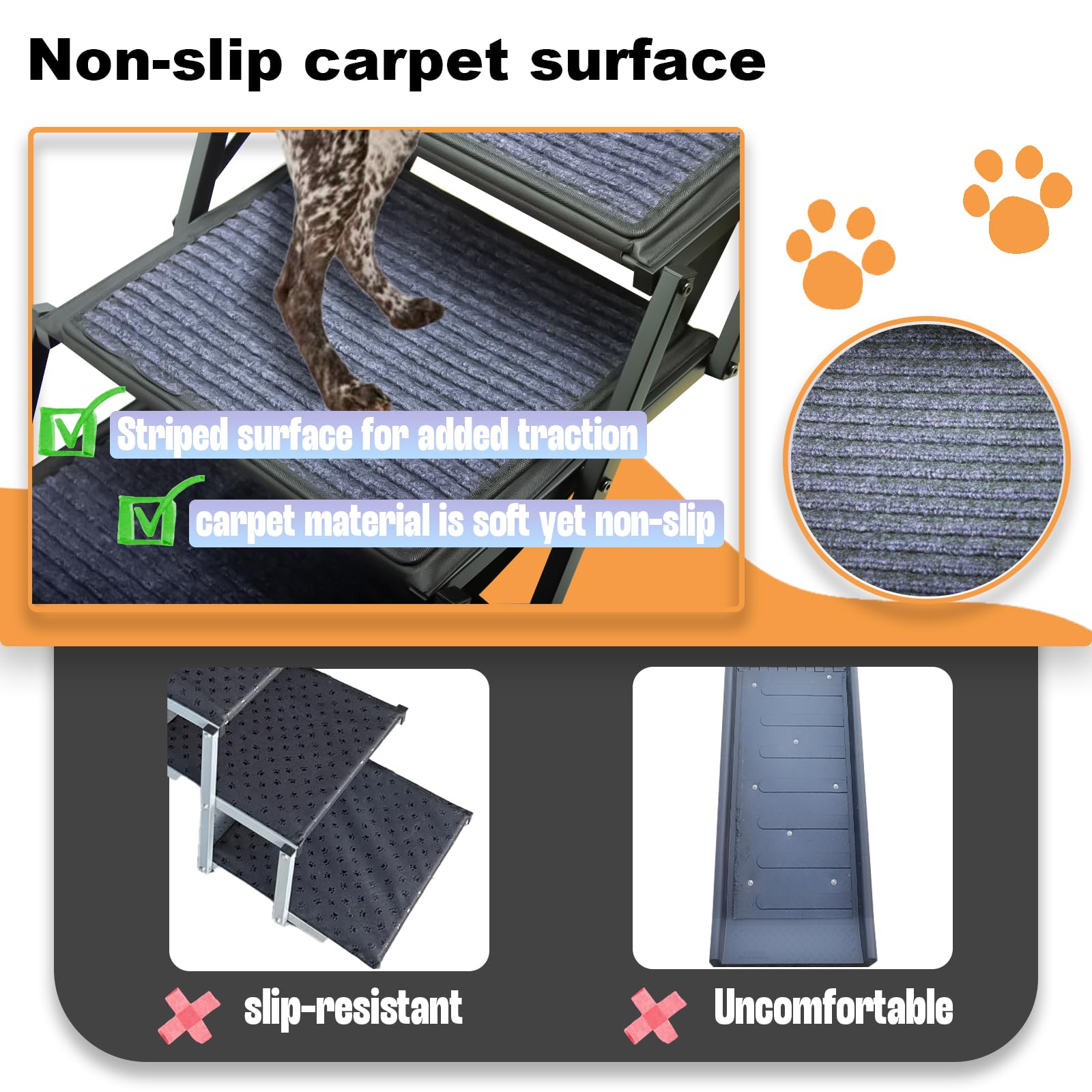 SHUNLONG dog ramp extended to 48 inches for smooth vehicle access.