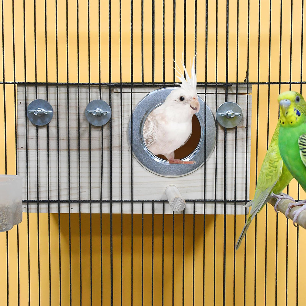 ShuRung parrot nesting box assembly kit ready for inside or outside mounting.