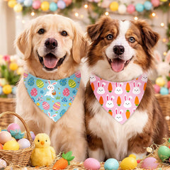 Shyyween Easter dog bandana Floral pattern, stylish accessory for parks and events.