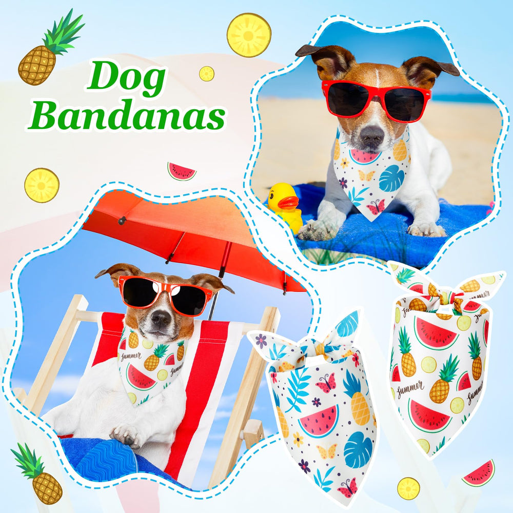 Shyyween fruit dog bandanas soft polyester material for comfortable wear