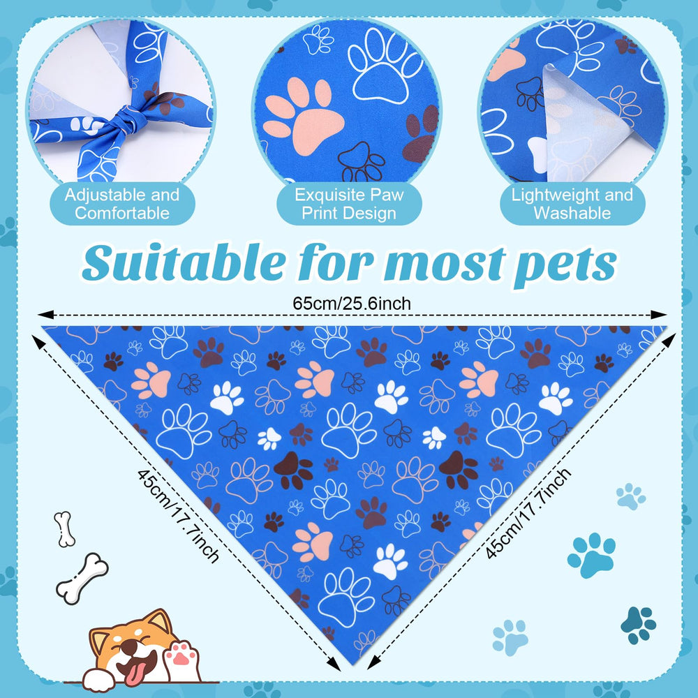 Shyyween adjustable-fit bandana stays comfy for dogs during parties and adventures.