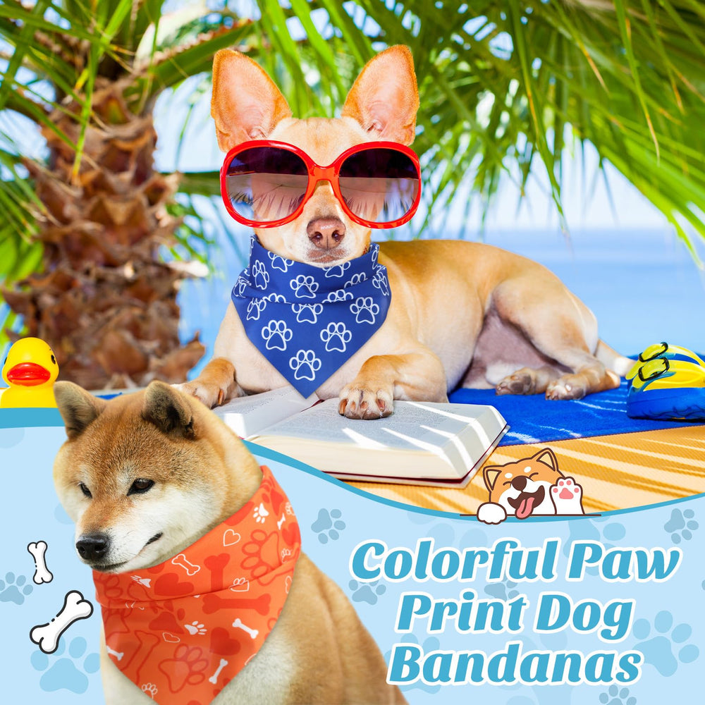 Shyyween paw print bandana is durable and washable for repeated use.