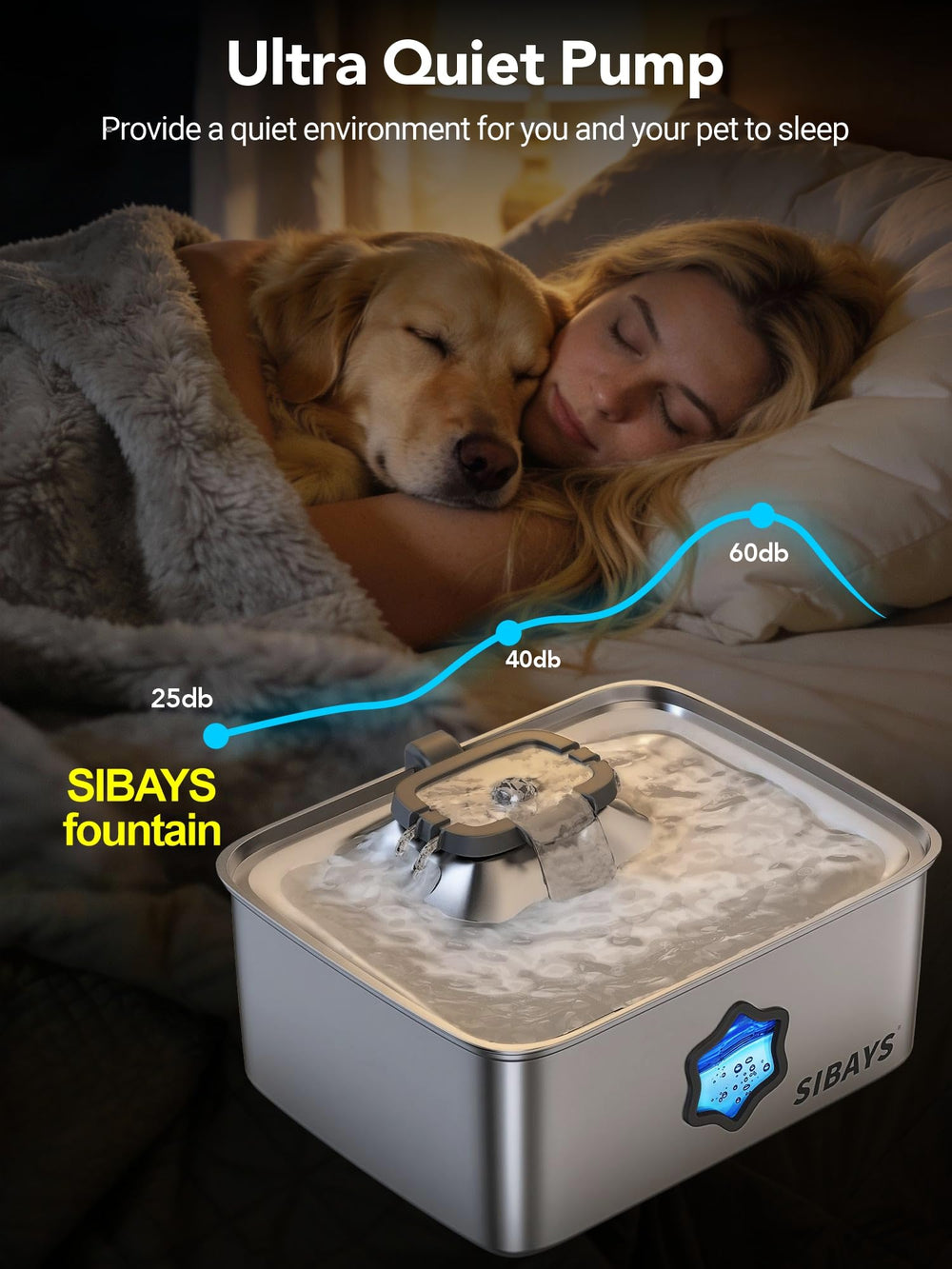 SIBAYS 5-layer filtration reduces impurities for clean water