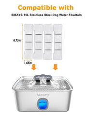 SIBAYS activated carbon filter helps reduce odors for pets