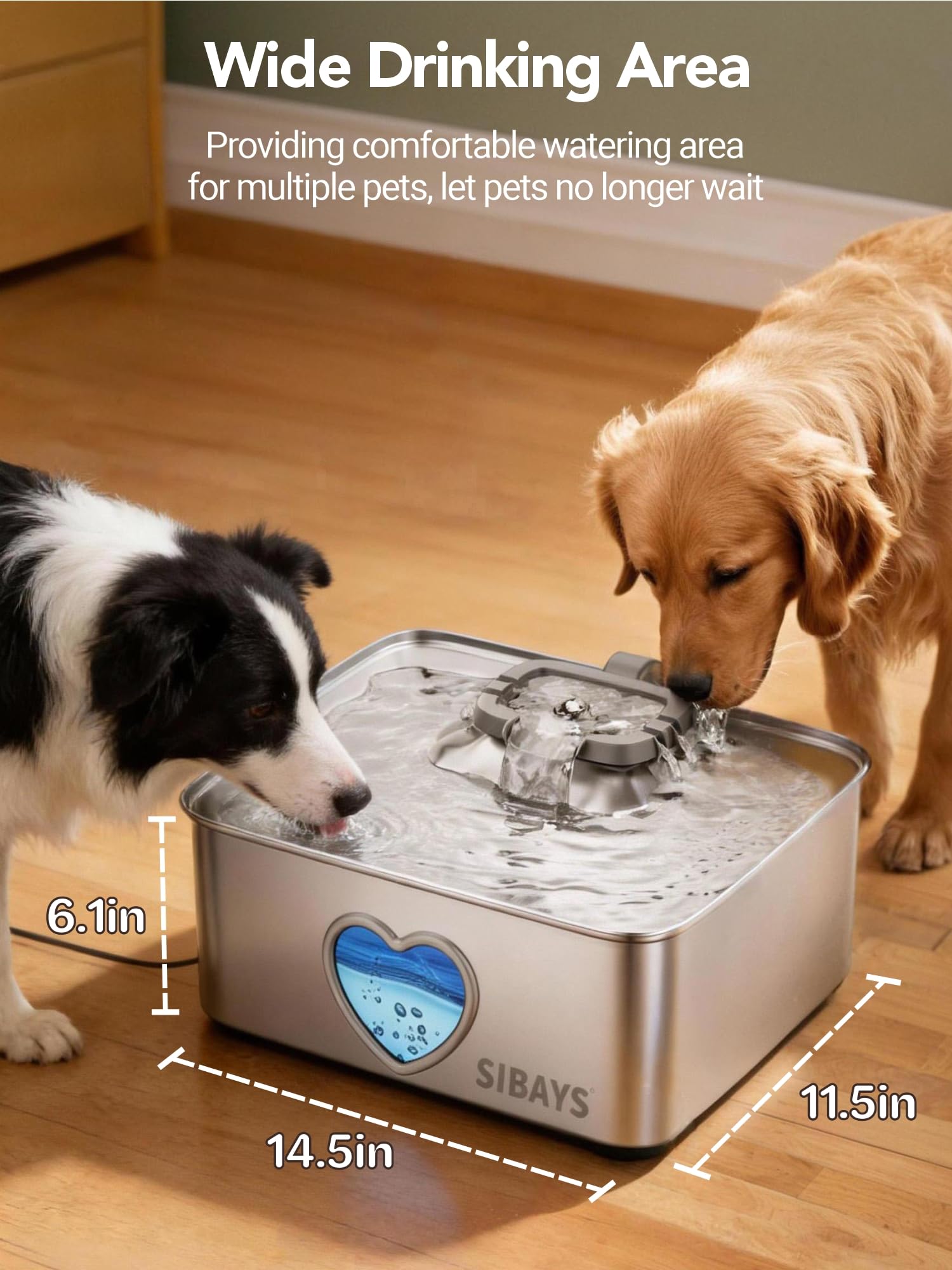 SIBAYS detachable design allows easy cleaning and maintenance