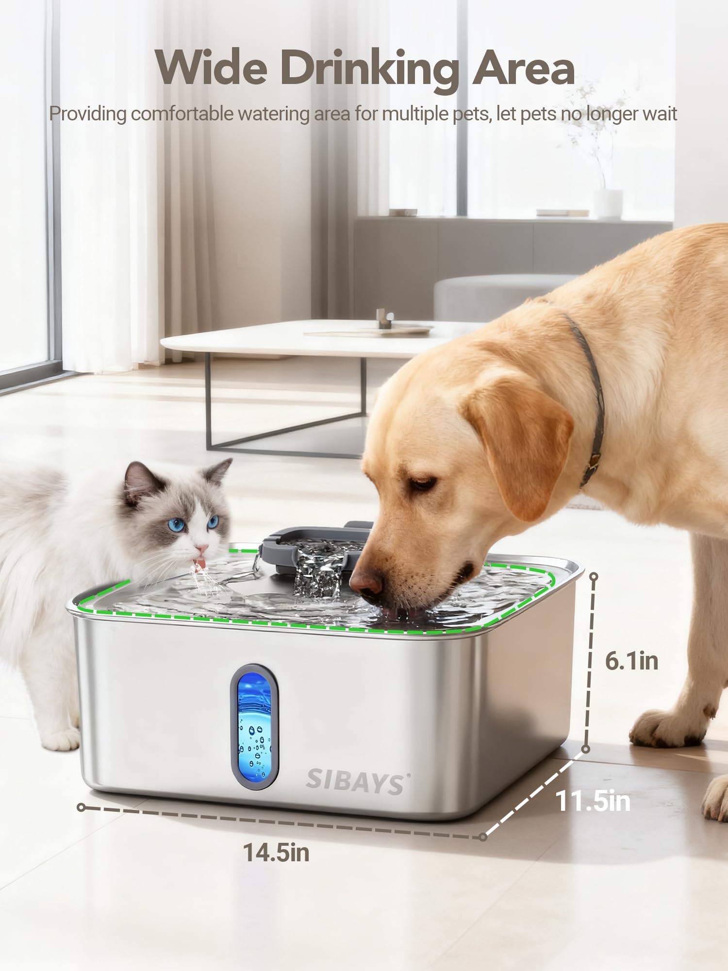 SIBAYS easy-clean design simplifies weekly maintenance
