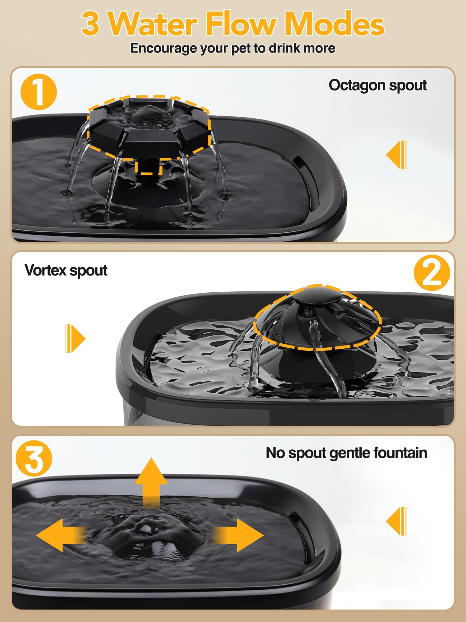 SIBAYS four-layer filtration keeps water clean and appealing
