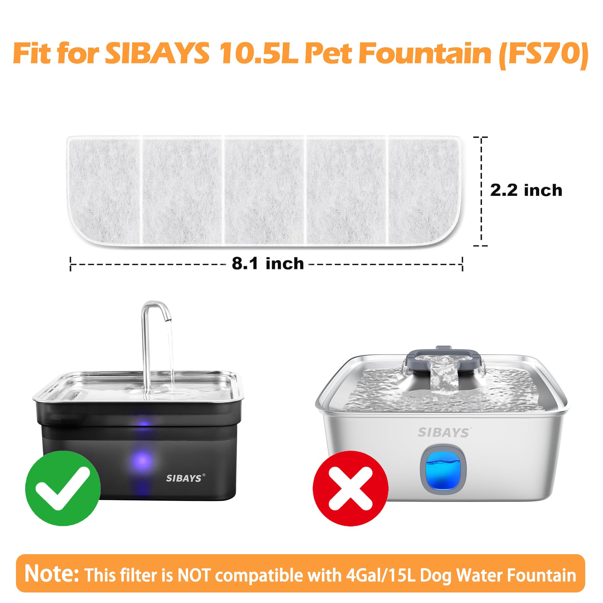 SIBAYS pump sponge close-up showing durable filtration for steady water flow.