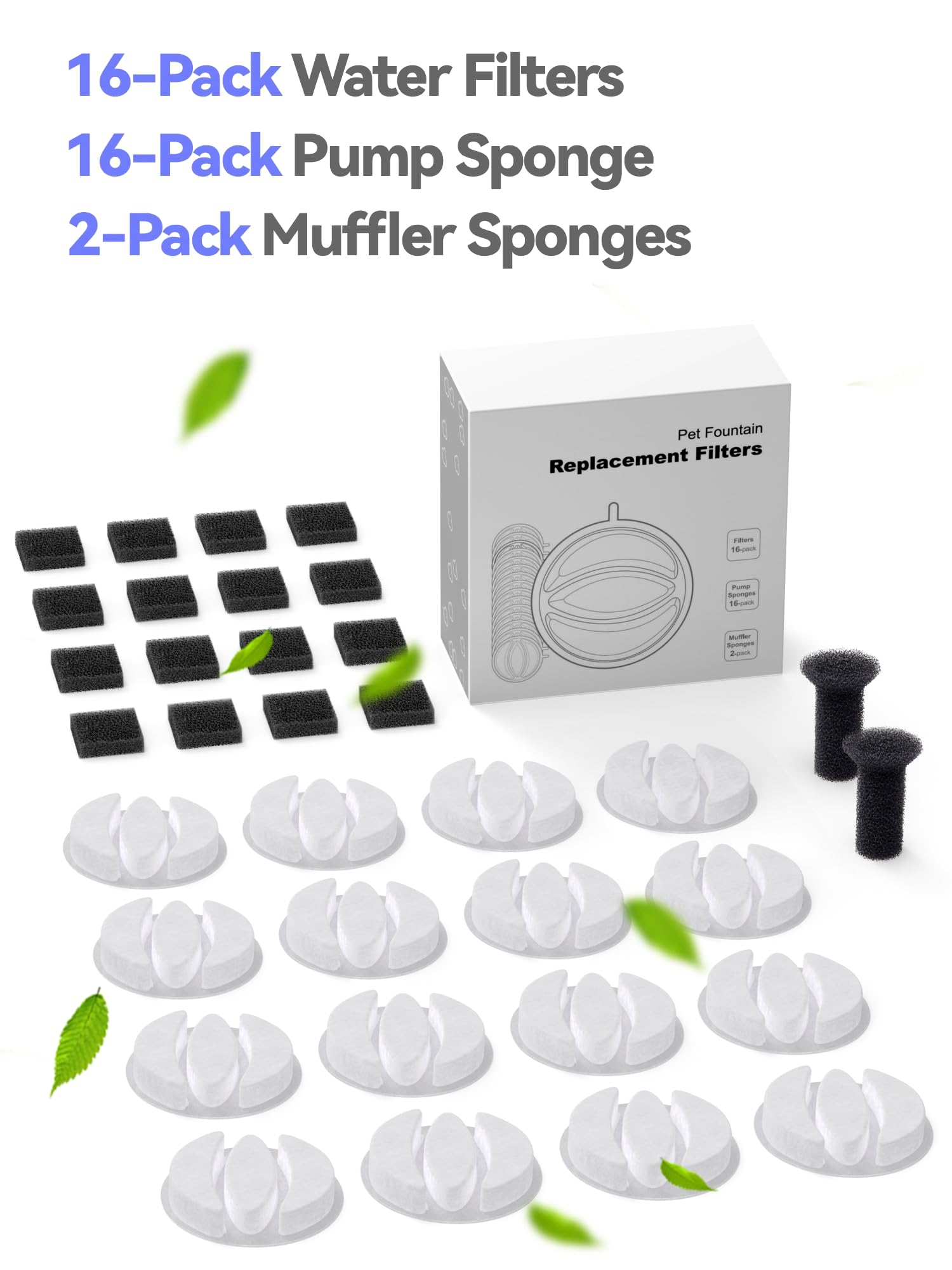SIBAYS ready-to-replace filter pack simplifies routine fountain care