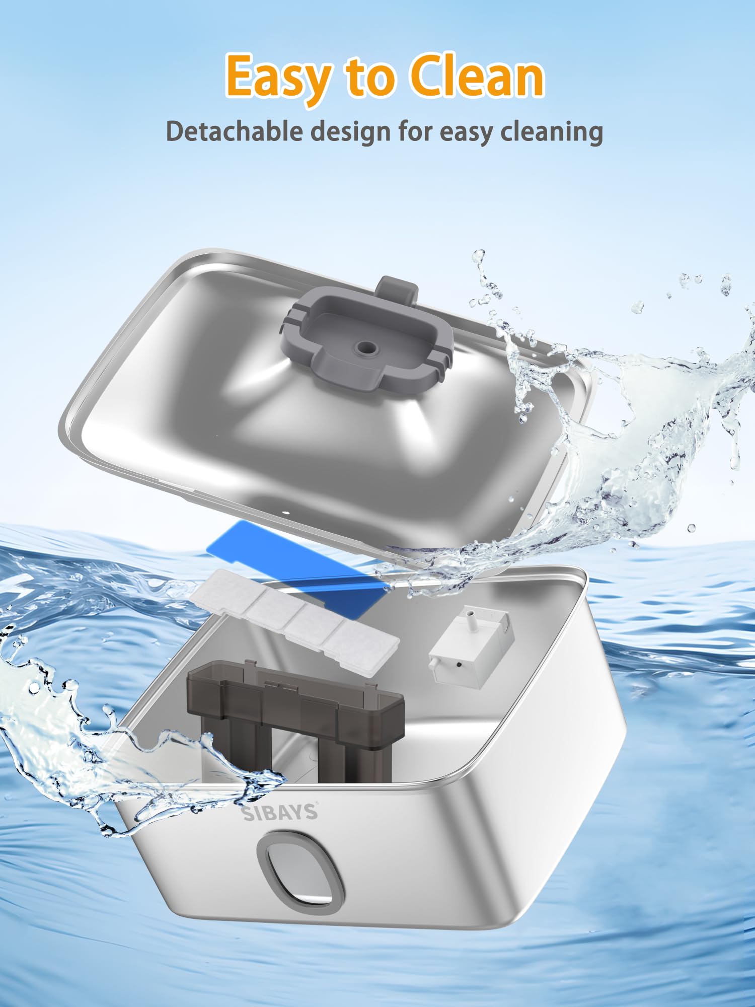 SIBAYS replacement filters and parts keep fountain running smoothly