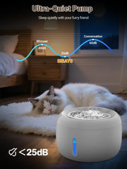 SIBAYS ultra-quiet pump provides a peaceful drinking experience for pets.