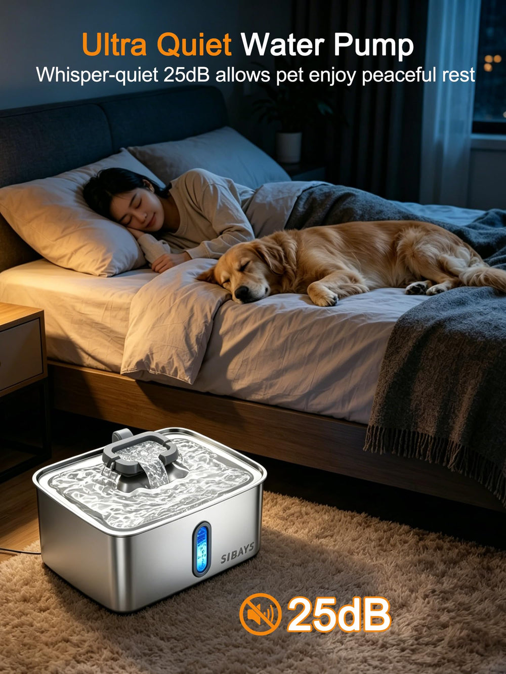 SIBAYS visible water level window makes monitoring easy