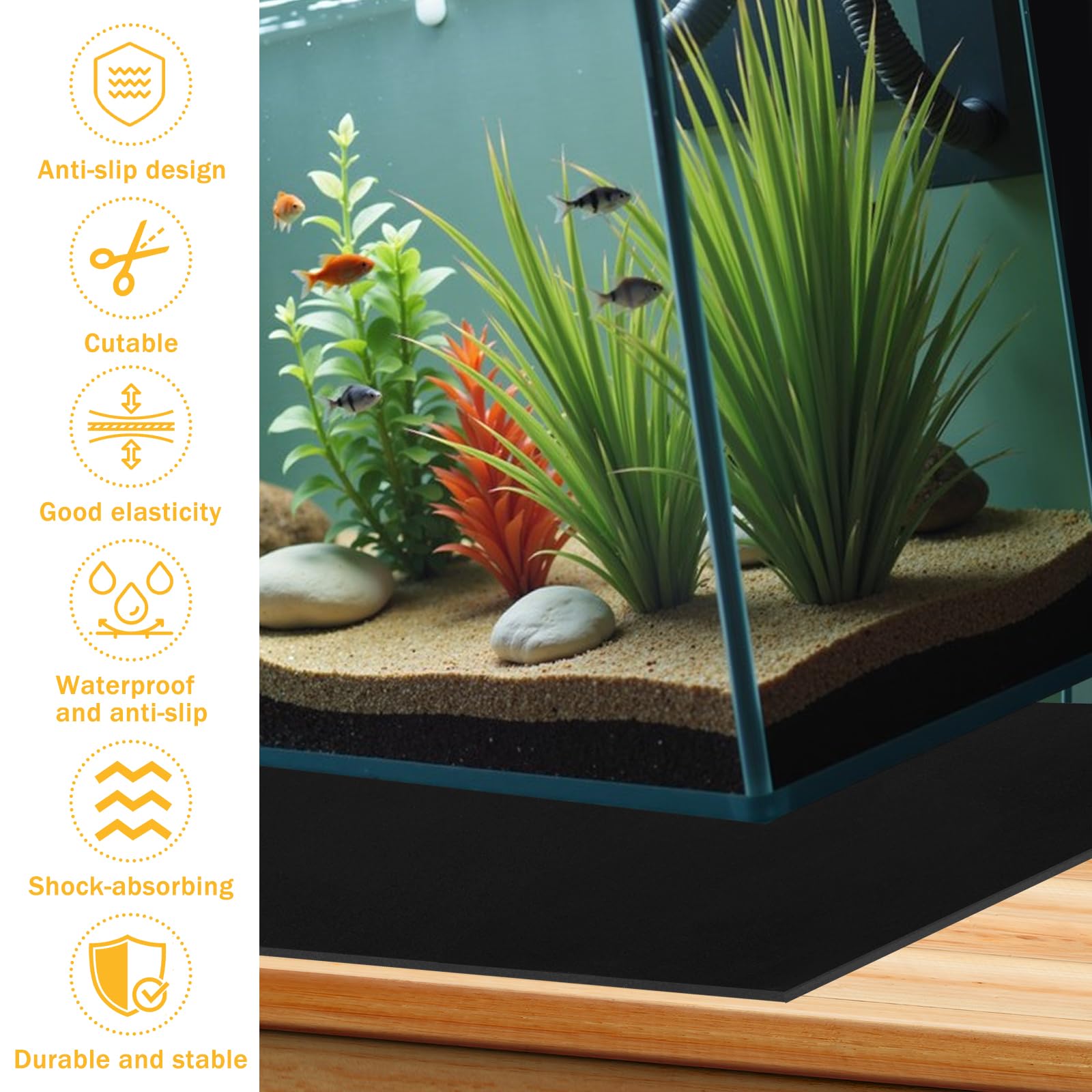 Sibosen mat with easy-cut edges for a precise fit.