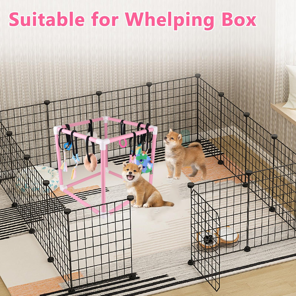 Sibosen Small dog jungle center fits inside most whelping boxes.