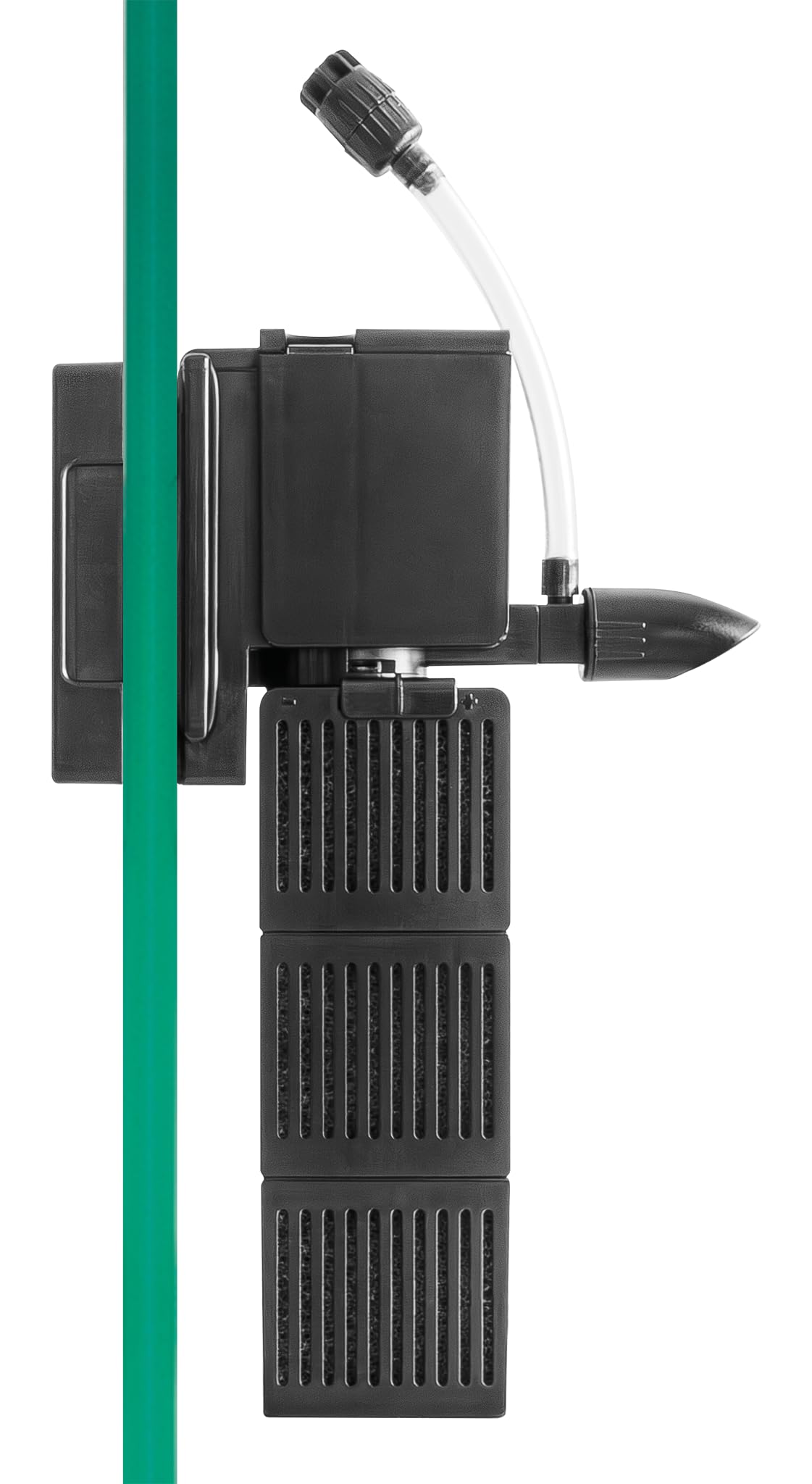 Sicce Shark Pro Nano 250 installed horizontally for versatile tank layouts