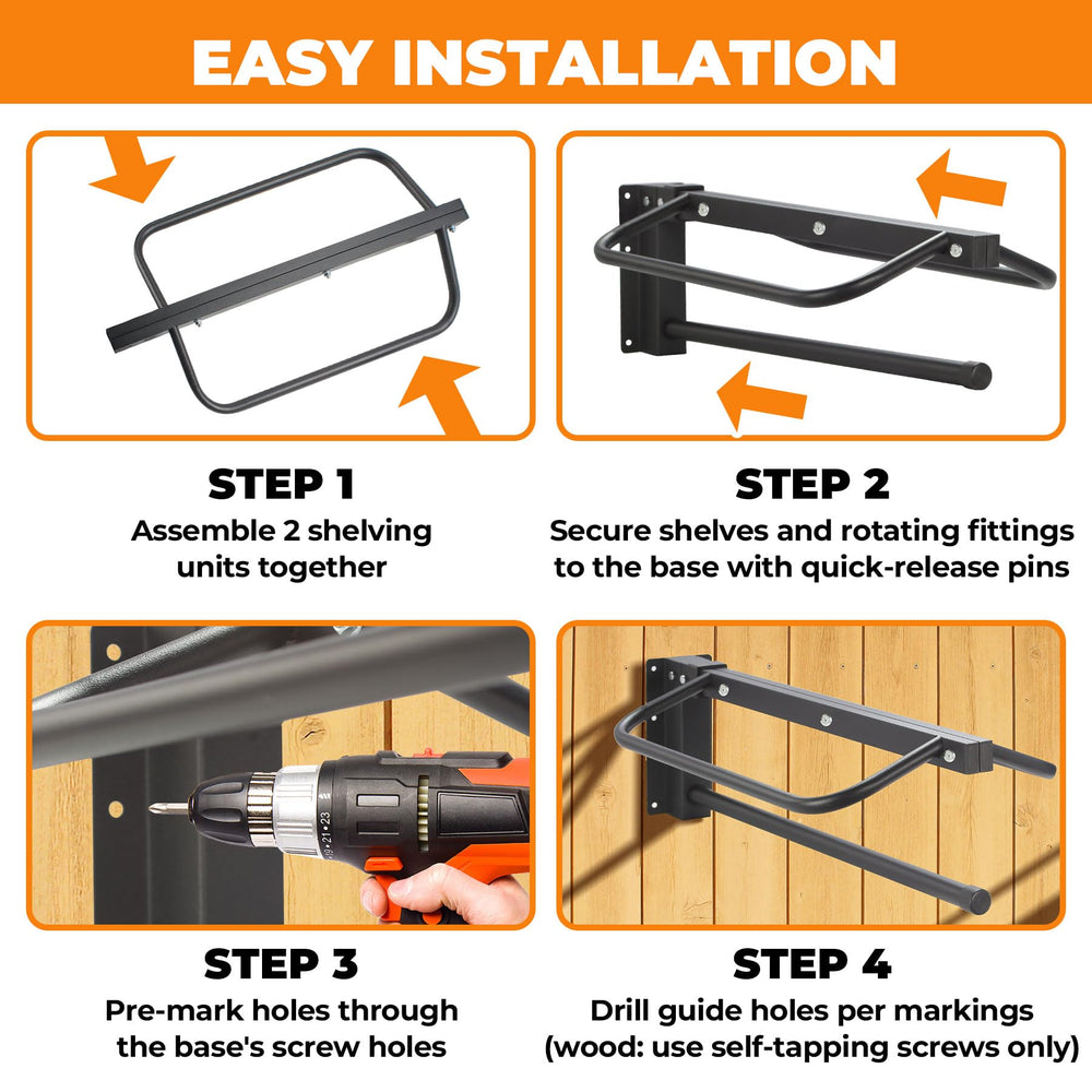 Sidasu saddle rack elevates saddles to minimize dust exposure in storage.
