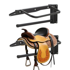 Sidasu saddle rack wall mount setup providing sturdy, space-saving storage.
