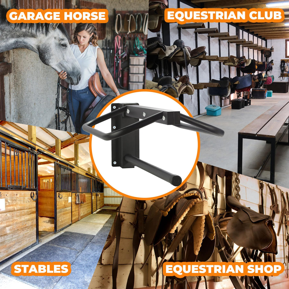 Sidasu space-saving storage reduces floor clutter in stables.