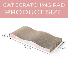 SIDAZON cat scratching pad curved wave demonstrates ergonomic design for comfortable stretch.