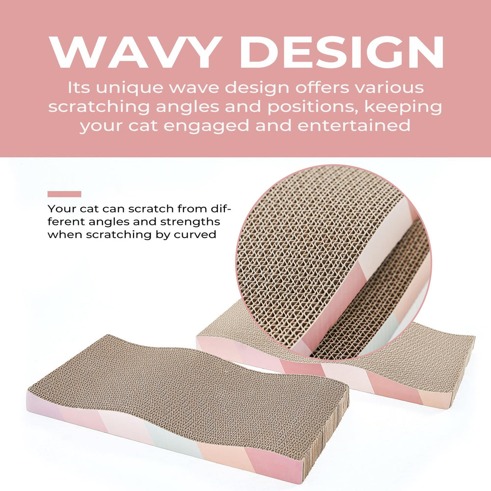 SIDAZON cat scratching pad reversible sides offers extended use and flexibility.