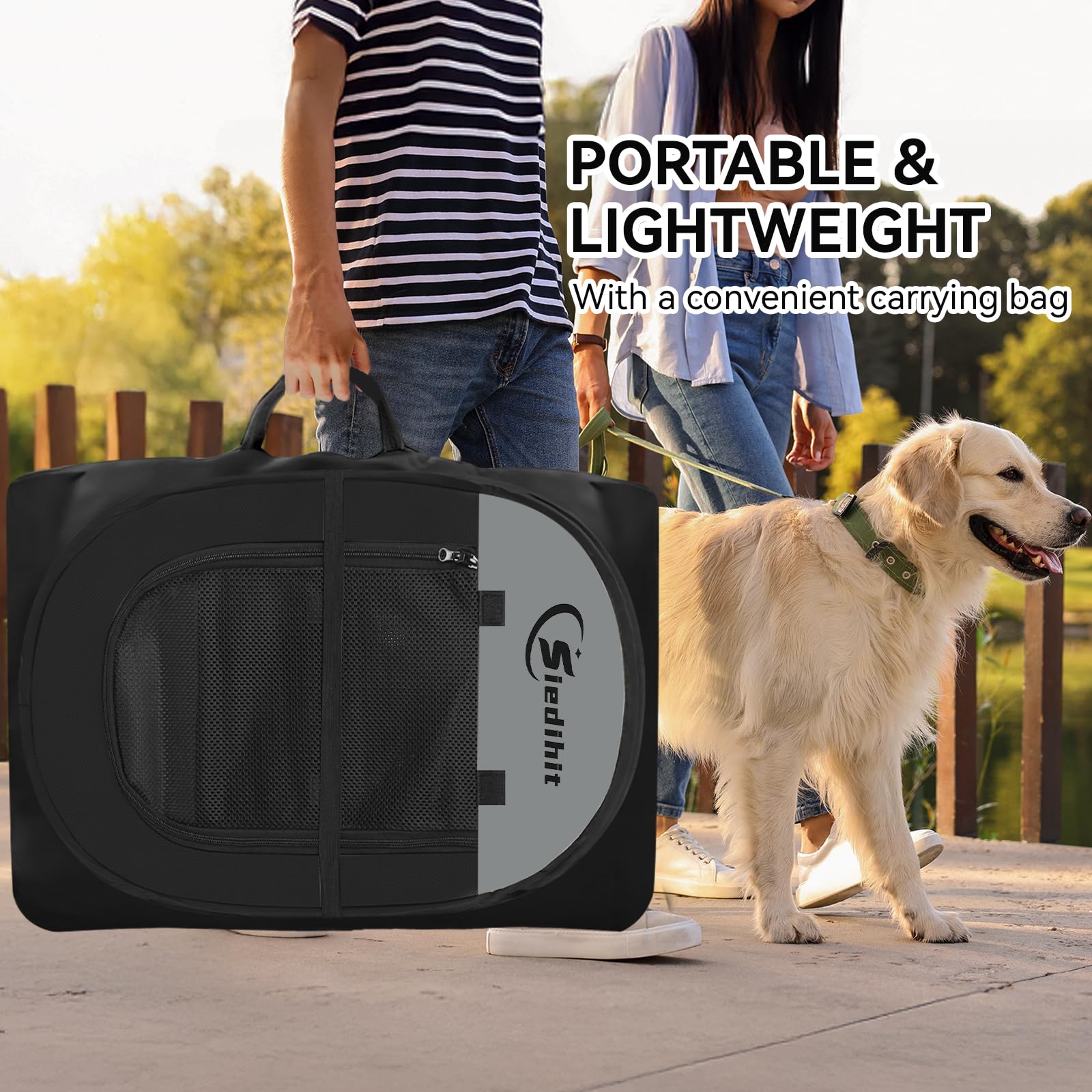 Siedihit easy-cleaning playpen designed for simple wipe down.